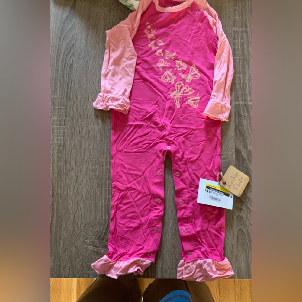 Pink Butterfly Baby Onesie